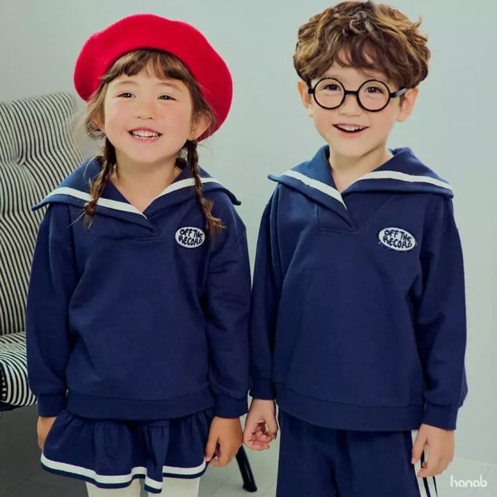 Hanab - Korean Children Fashion - #littlefashionista - Recode Top Bottom Set - 2