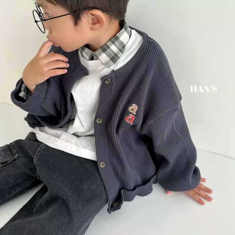 Han's - Korean Children Fashion - #Kfashion4kids - Labins Waffle Cardigan - 8