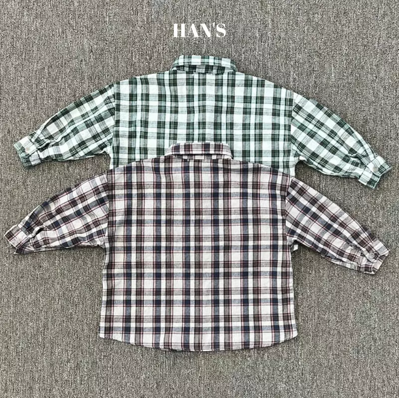 Han's - Korean Children Fashion - #designkidswear - Manbo Check Shier