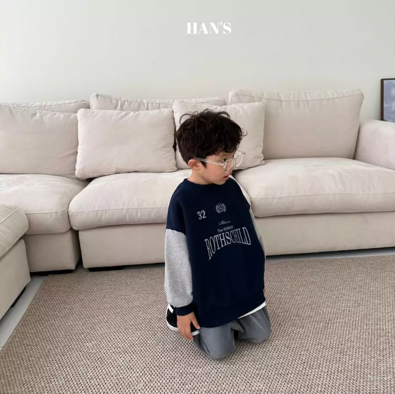 Han's - Korean Children Fashion - #prettylittlegirls - Color Loose Sweatshirt - 9