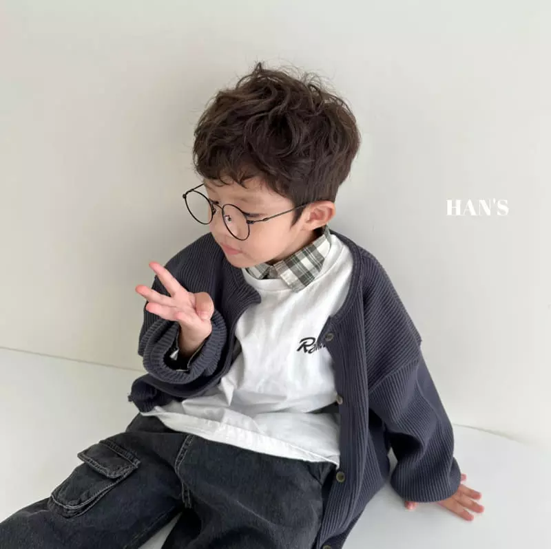 Han's - Korean Children Fashion - #prettylittlegirls - Labins Waffle Cardigan - 12