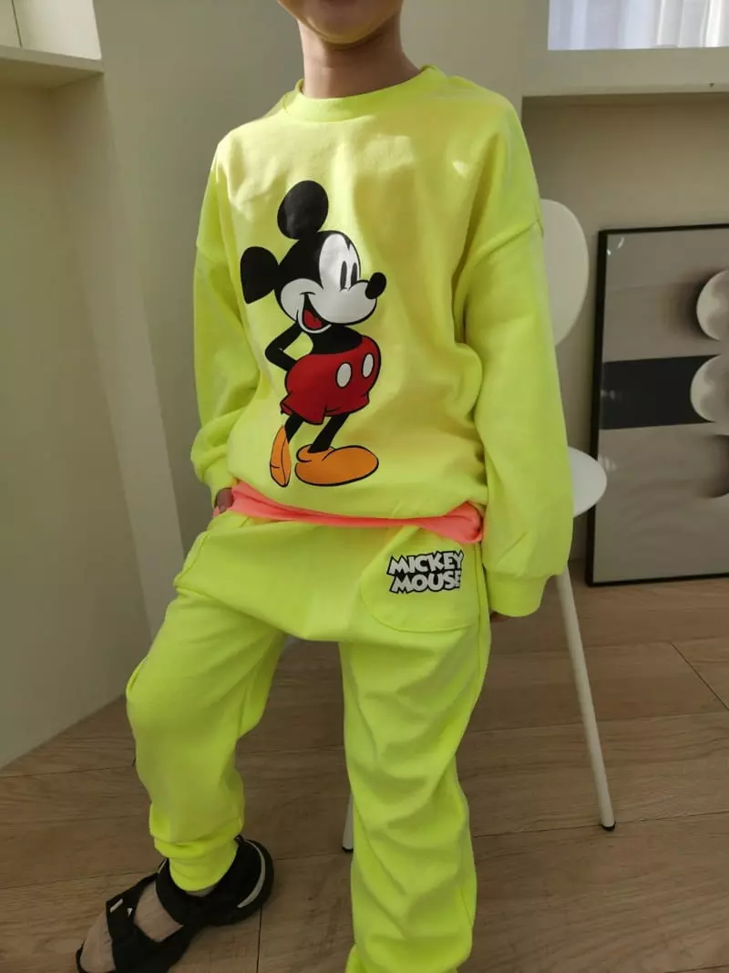 Heart Baby - Korean Children Fashion - #Kfashion4kids - Neon M Top Bottom Set - 5