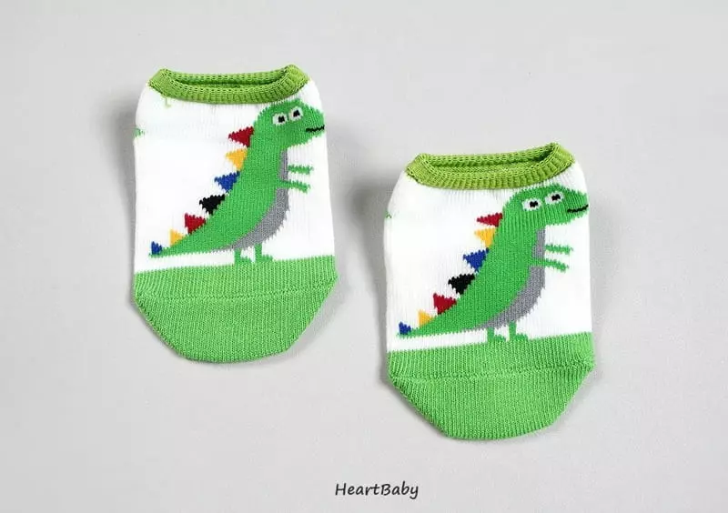 Heart Baby - Korean Children Fashion - #Kfashion4kids - Dino Socks Set - 8