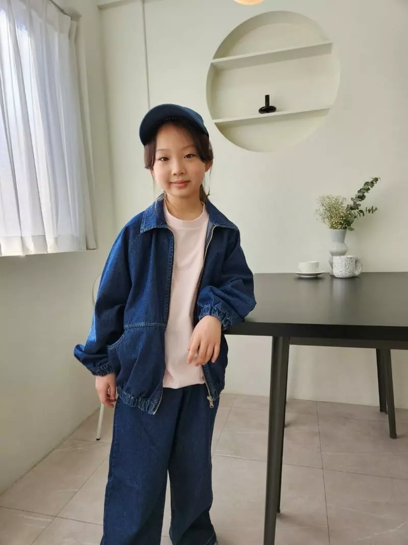 Heart Baby - Korean Children Fashion - #childofig - Pocket Denim Jacket - 3