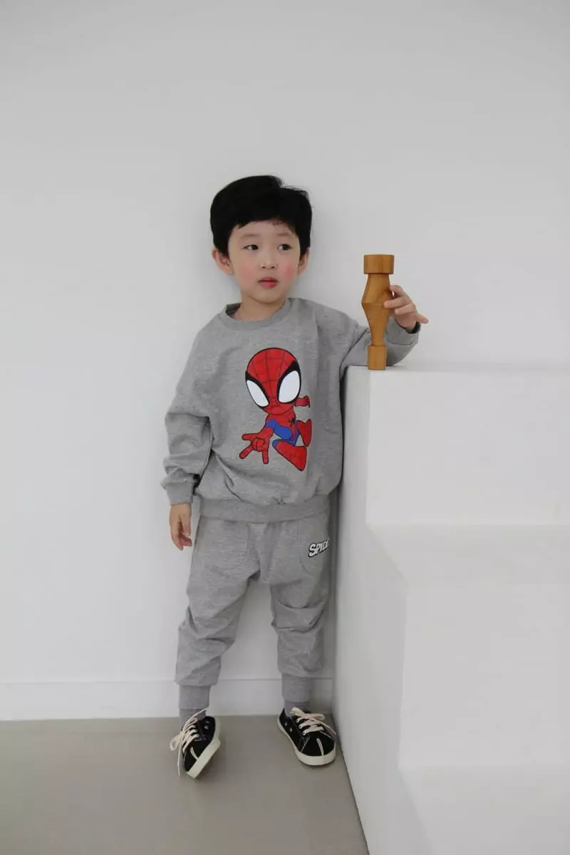 Heart Baby - Korean Children Fashion - #childofig - Spider Top Bottom Set - 11