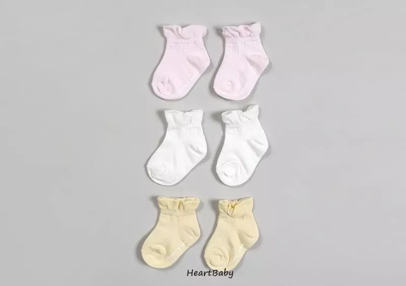 Heart Baby - Korean Children Fashion - #childofig - Ruffle Sneakers Socks Set - 3