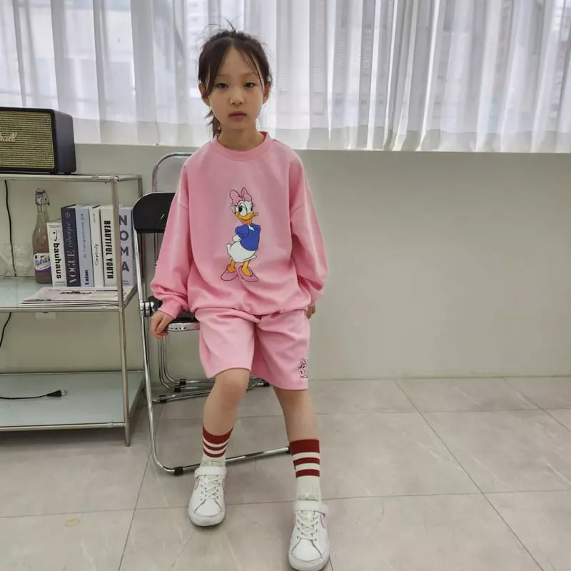 Heart Baby - Korean Children Fashion - #designkidswear - M And F Shorts Top Bottom Set - 12