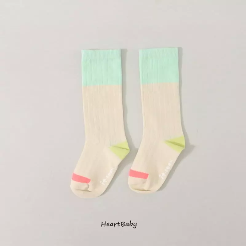 Heart Baby - Korean Children Fashion - #discoveringself - C Paint Socks Set - 2