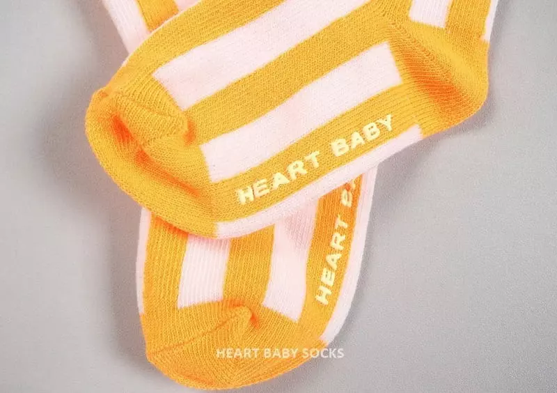 Heart Baby - Korean Children Fashion - #fashionkids - Neon Stripes Socks Set - 10