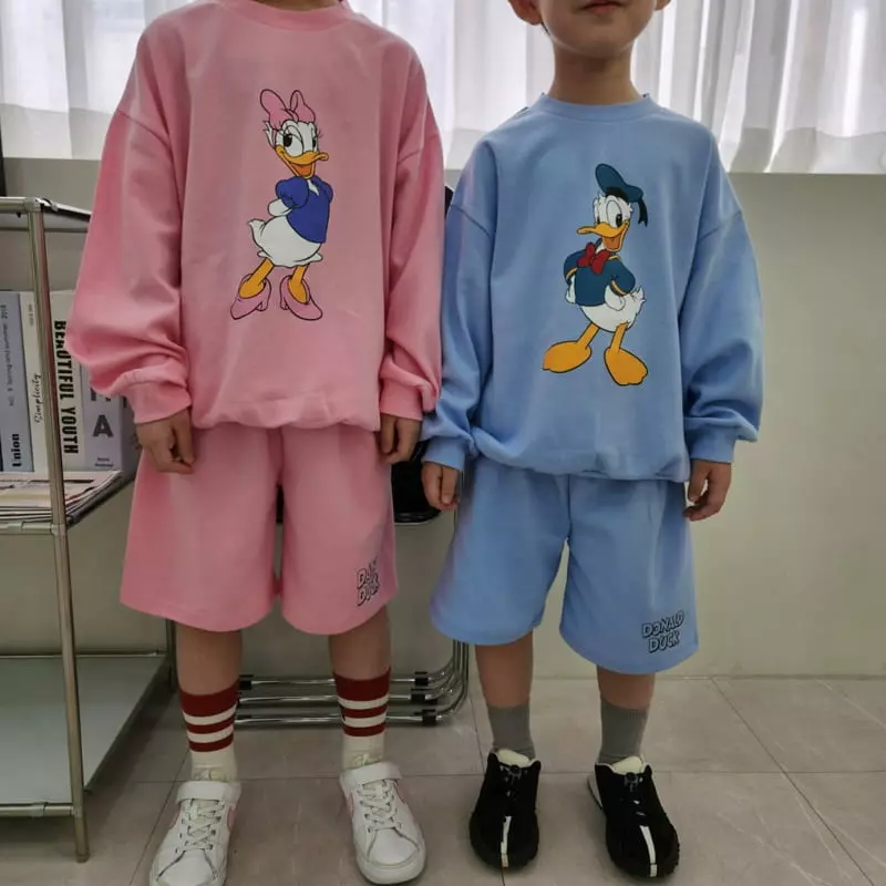 Heart Baby - Korean Children Fashion - #kidzfashiontrend - M And F Shorts Top Bottom Set