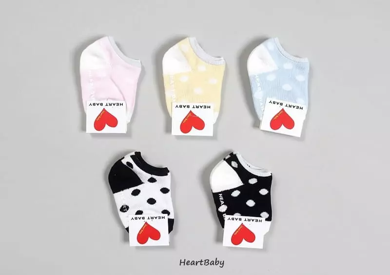 Heart Baby - Korean Children Fashion - #kidzfashiontrend - Dot Socks Set - 10