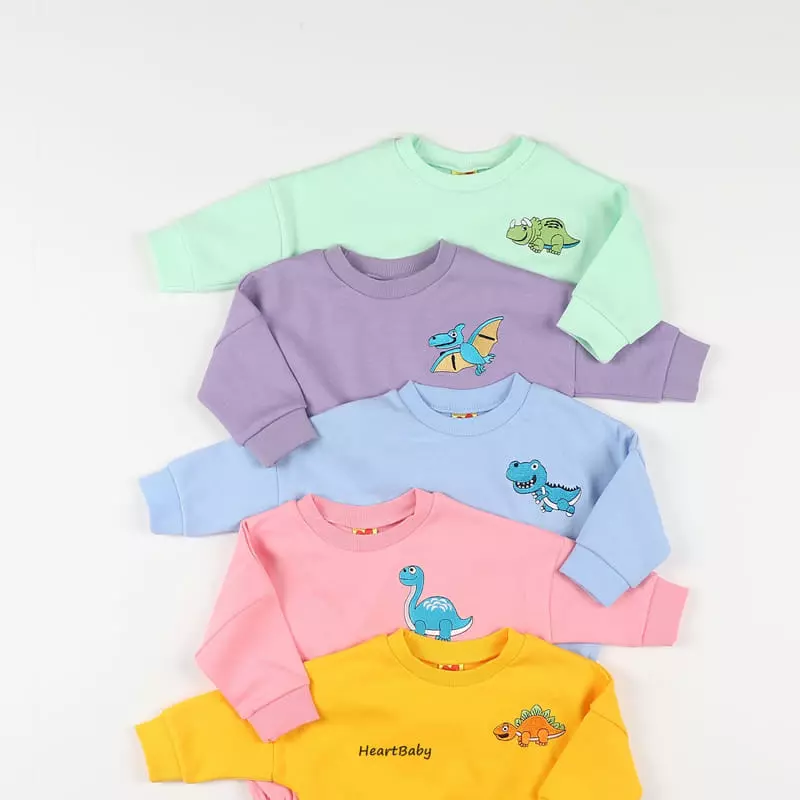 Heart Baby - Korean Children Fashion - #kidzfashiontrend - Dino Bodysuit - 2