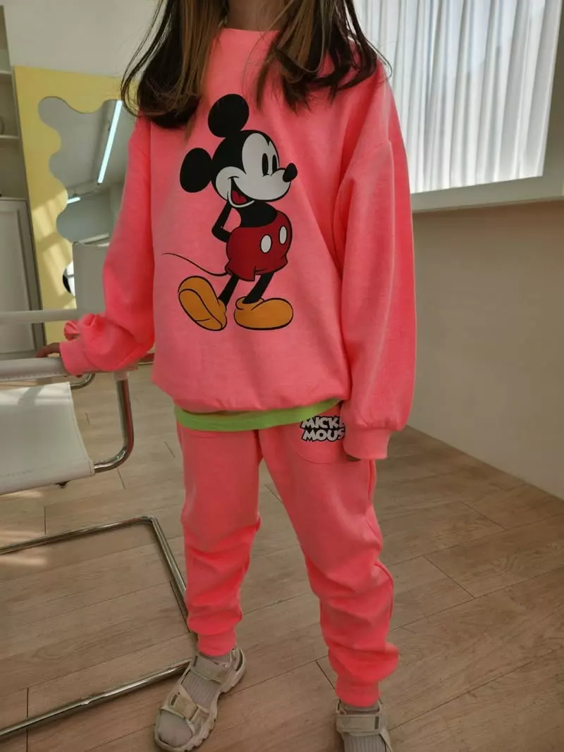 Heart Baby - Korean Children Fashion - #magicofchildhood - Neon M Top Bottom Set - 7