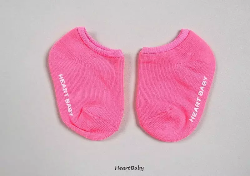 Heart Baby - Korean Children Fashion - #magicofchildhood - Neon Socks Set - 12