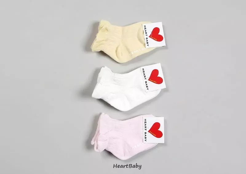 Heart Baby - Korean Children Fashion - #minifashionista - Ruffle Sneakers Socks Set