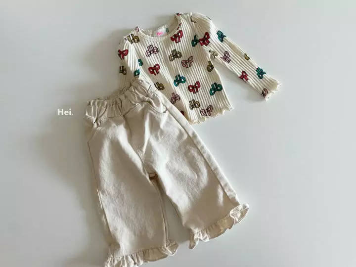Hei - Korean Children Fashion - #Kfashion4kids - Ribbon Tee - 5