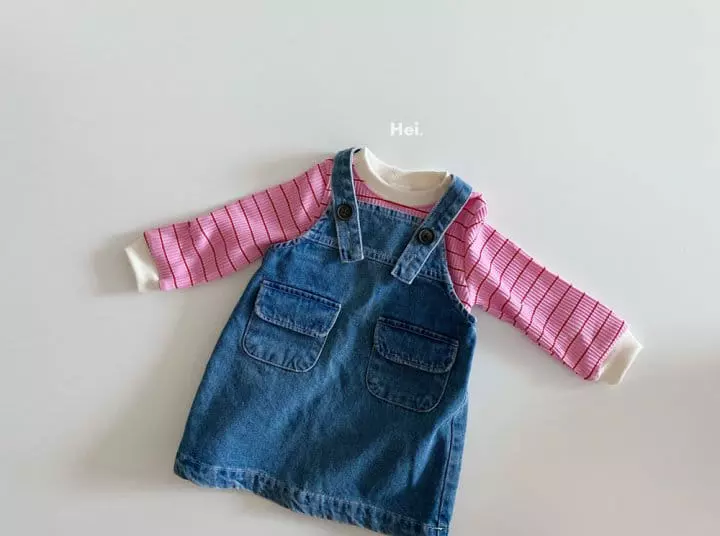 Hei - Korean Children Fashion - #discoveringself - Pop Rib Tee - 2