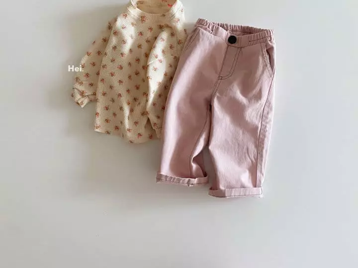 Hei - Korean Children Fashion - #fashionkids - Waffle Tee - 11