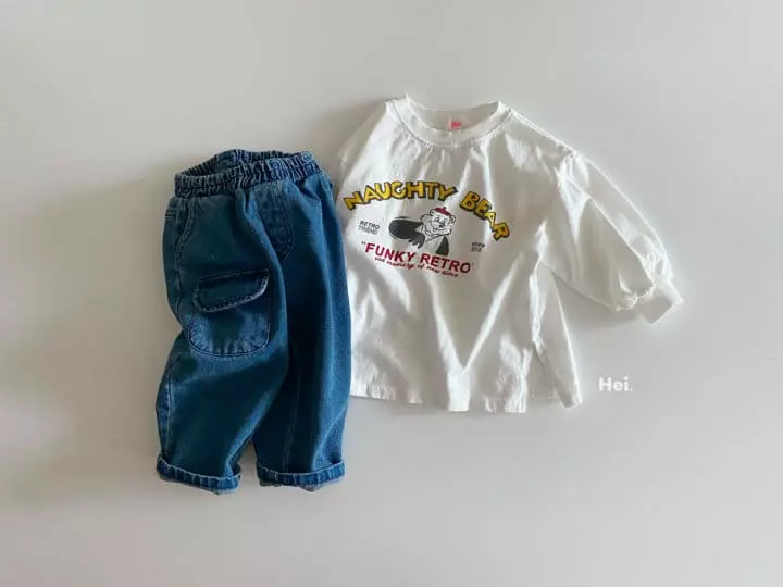 Hei - Korean Children Fashion - #fashionkids - Bear Tee - 3