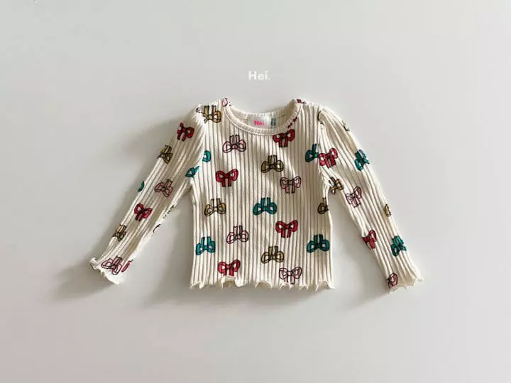 Hei - Korean Children Fashion - #fashionkids - Ribbon Tee