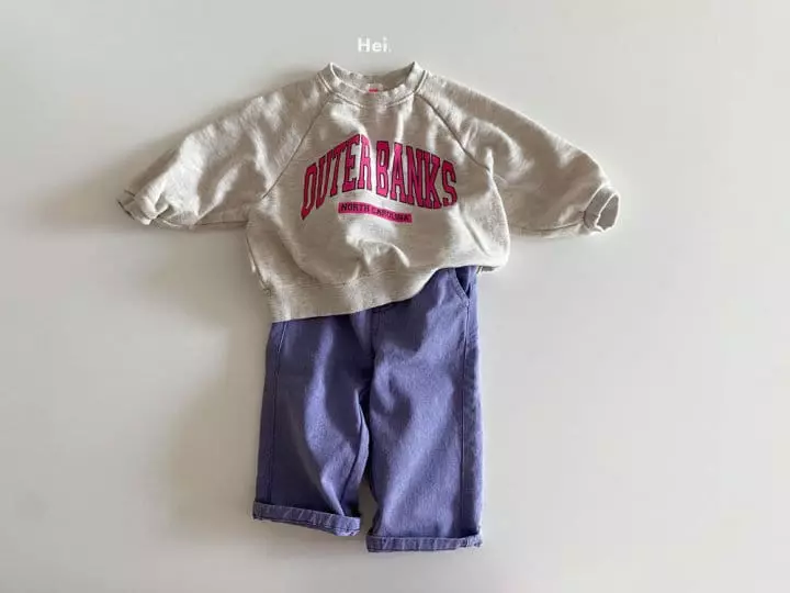 Hei - Korean Children Fashion - #kidsshorts - Pink Sweatsjort - 6