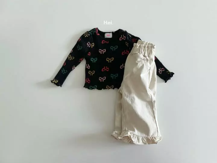 Hei - Korean Children Fashion - #prettylittlegirls - Ribbon Tee - 9