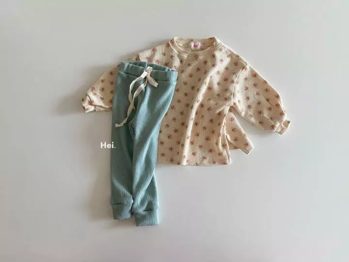 Hei - Korean Children Fashion - #stylishchildhood - Waffle Tee - 6