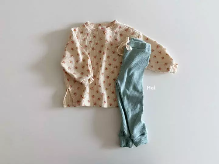 Hei - Korean Children Fashion - #prettylittlegirls - Waffle Tee - 4