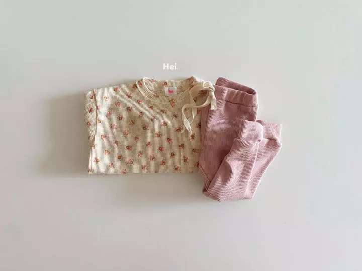 Hei - Korean Children Fashion - #toddlerclothing - Waffle Tee - 5