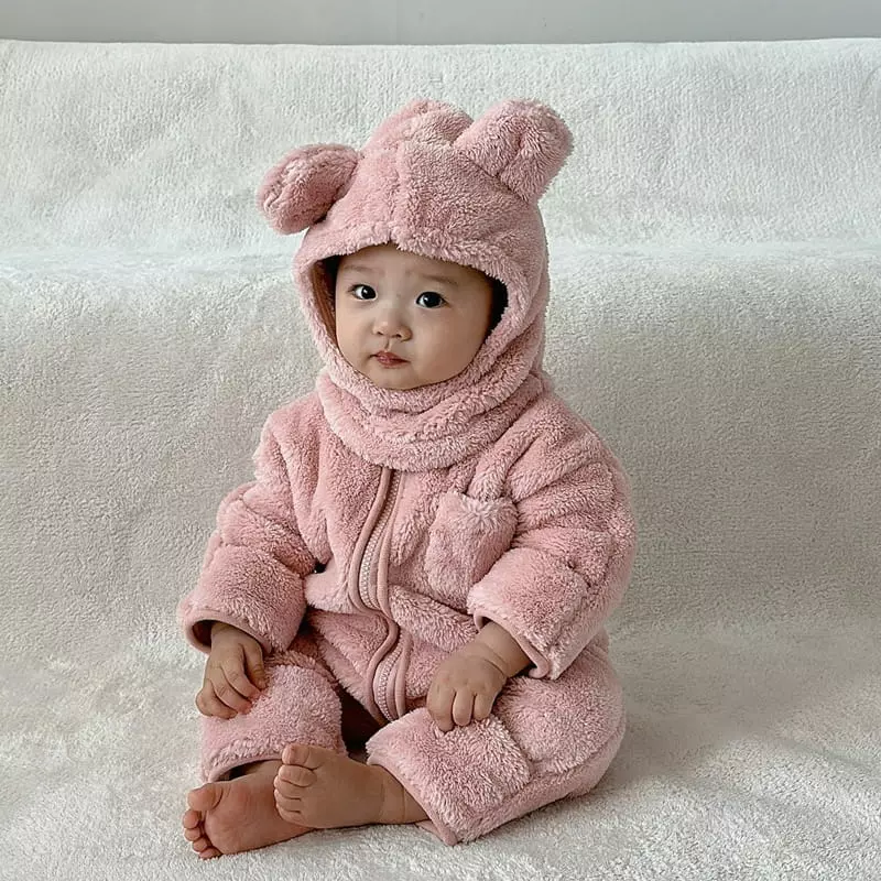 Here I Am - Korean Children Fashion - #discoveringself - Kinder Fleece Baby Bodysuit - 4