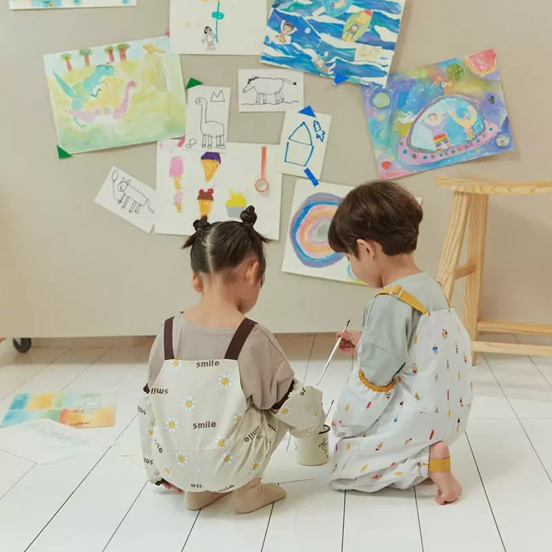 Here I Am - Korean Children Fashion - #kidsshorts - Palet Overalls - 8