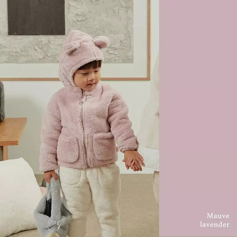Here I Am - Korean Children Fashion - #littlefashionista - Kinder Fleece Jacket With Mom - 8