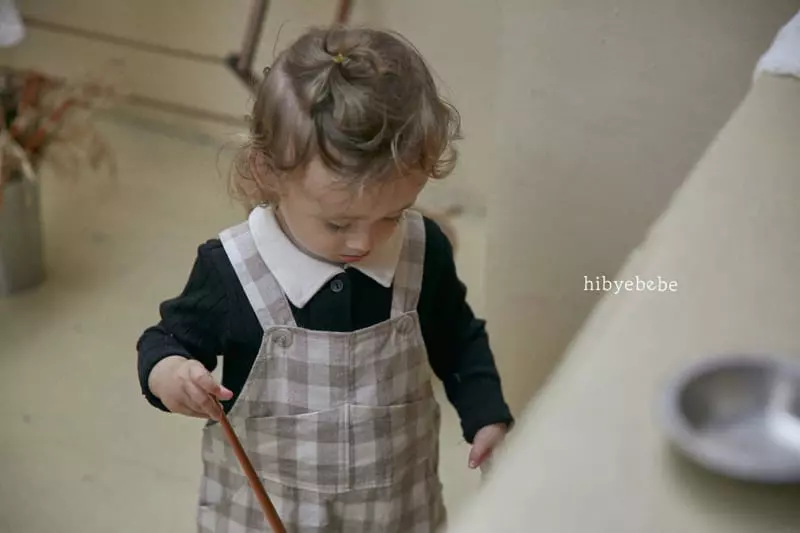 Hi Byebebe - Korean Baby Fashion - #babyboutique - Hoi Check Dungarees Pants - 9