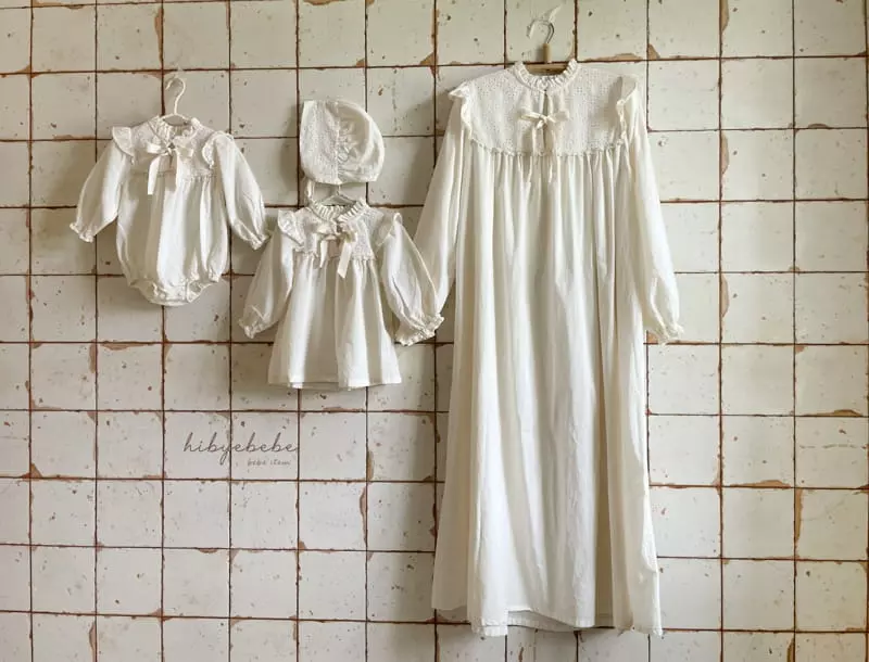 Hi Byebebe - Korean Baby Fashion - #babyboutique - Mom Ribbon Frill One-piece - 6