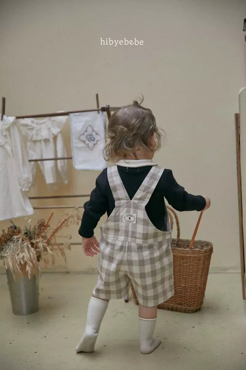 Hi Byebebe - Korean Baby Fashion - #babyfashion - Hoi Check Dungarees Pants - 12