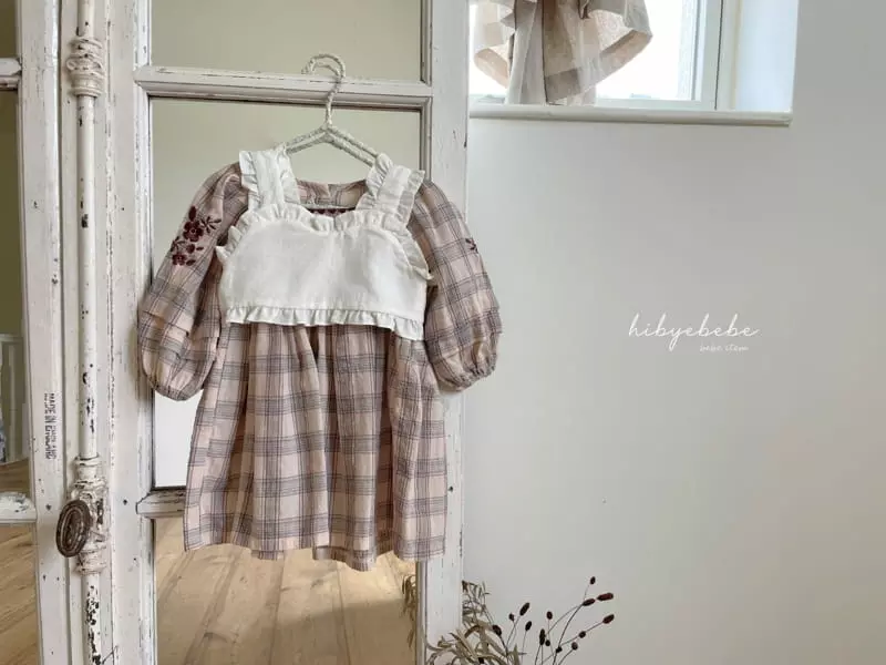 Hi Byebebe - Korean Baby Fashion - #babyfashion - Mishell Check One-piece - 2