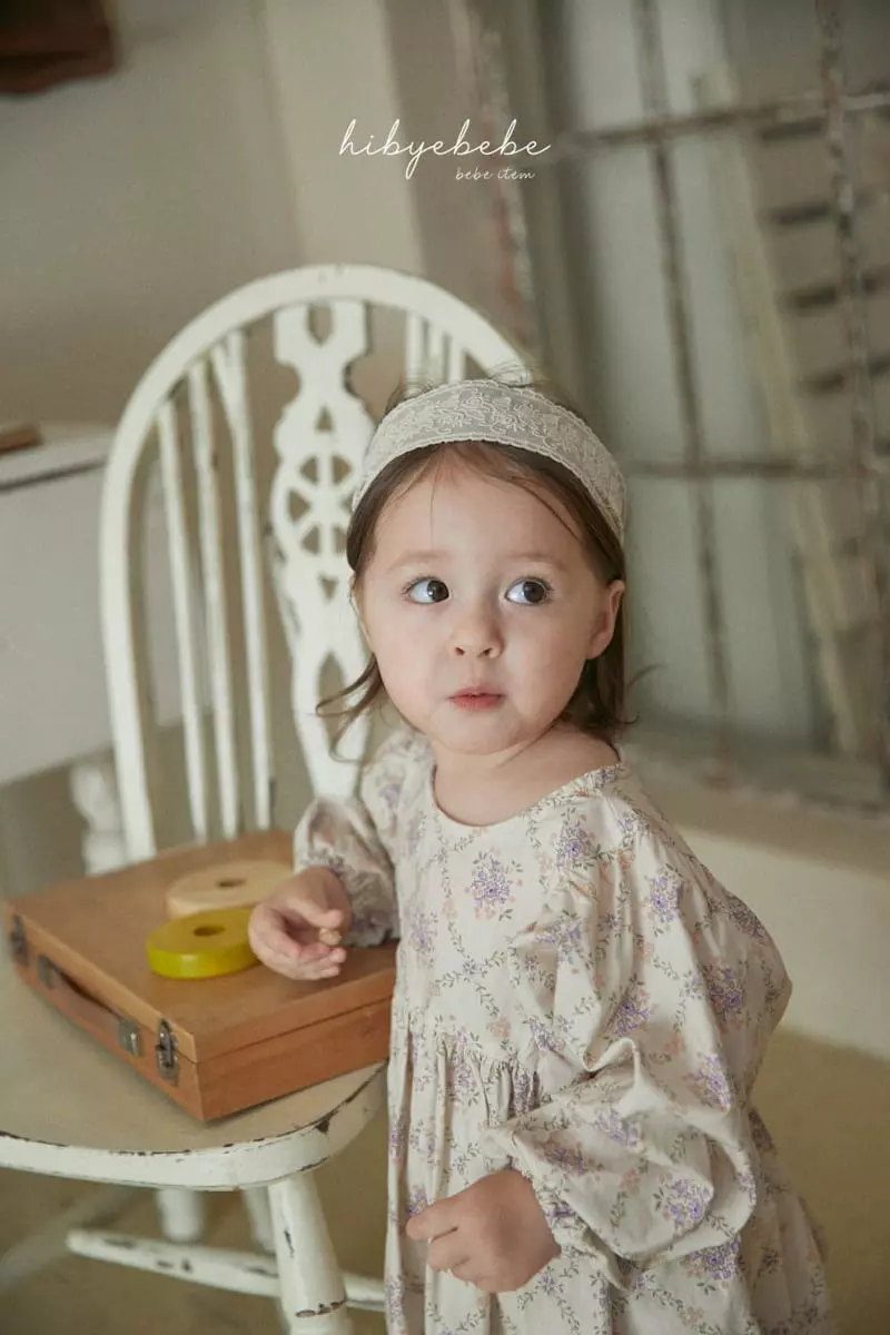 Hi Byebebe - Korean Baby Fashion - #babyfever - Floral Shirring One-piece - 5