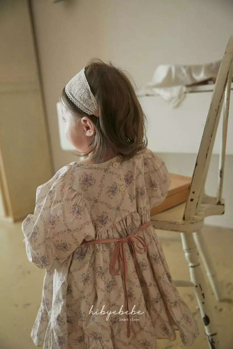 Hi Byebebe - Korean Baby Fashion - #babygirlfashion - Floral Shirring One-piece - 6