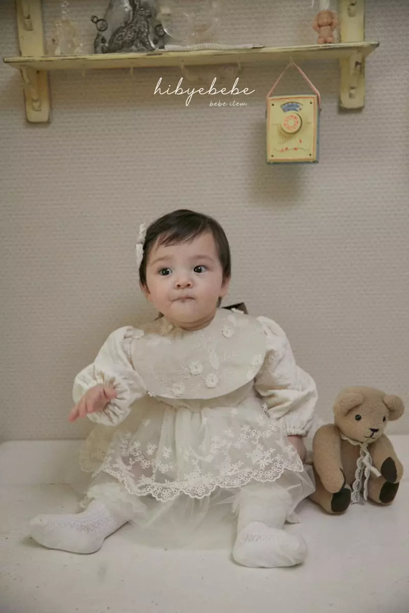 Hi Byebebe - Korean Baby Fashion - #babyootd - Margaret Ribbon Bib - 7