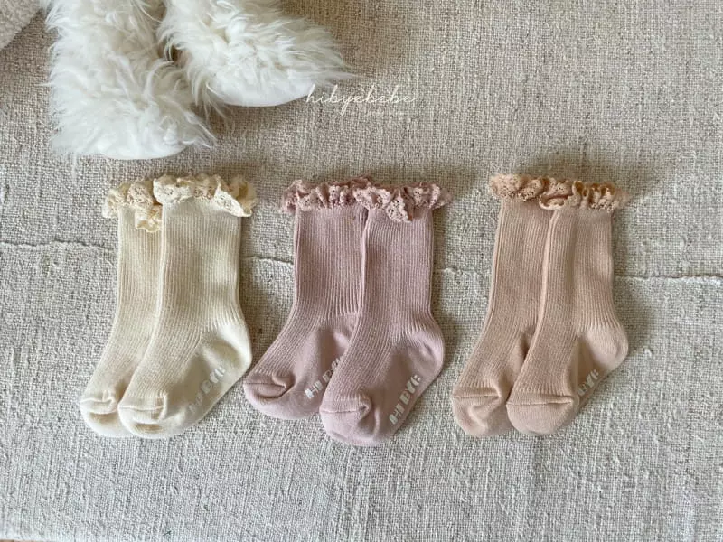 Hi Byebebe - Korean Baby Fashion - #babyoutfit - Autumn Socks Set - 4