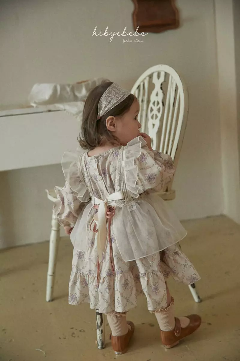 Hi Byebebe - Korean Baby Fashion - #babyoutfit - Floral Shirring One-piece - 10