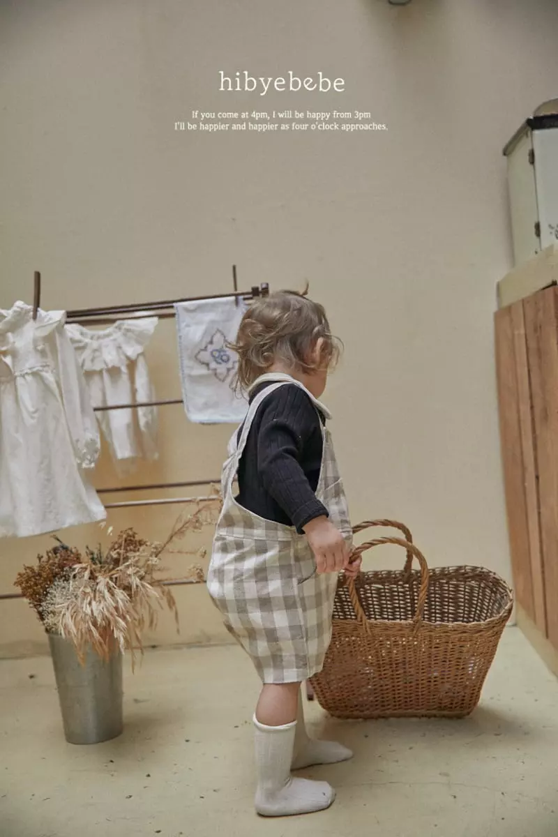 Hi Byebebe - Korean Baby Fashion - #babywear - Hoi Check Dungarees Pants - 5