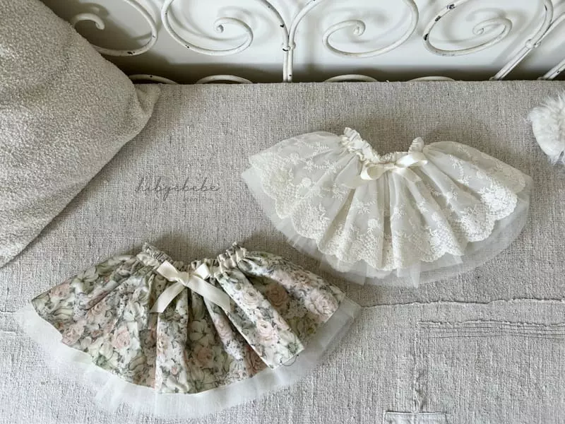 Hi Byebebe - Korean Baby Fashion - #onlinebabyshop - Juliet Lace Skirt - 2