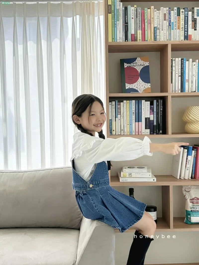Honeybee - Korean Children Fashion - #Kfashion4kids - Denim String Vests - 10