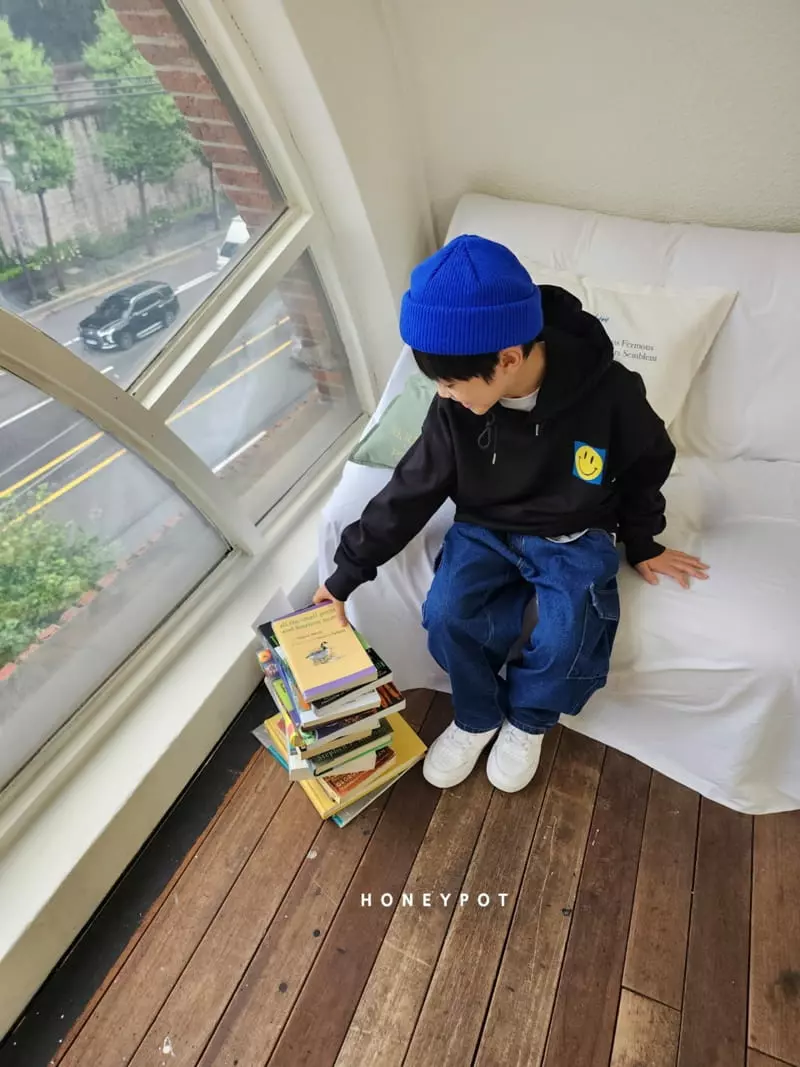 Honeypot - Korean Children Fashion - #fashionkids - Smile Hoody Tee - 9