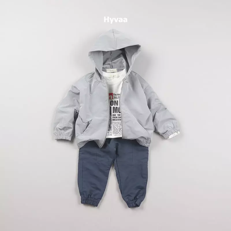 Hyvaa - Korean Children Fashion - #Kfashion4kids - Solid Hoody Zip-up - 10