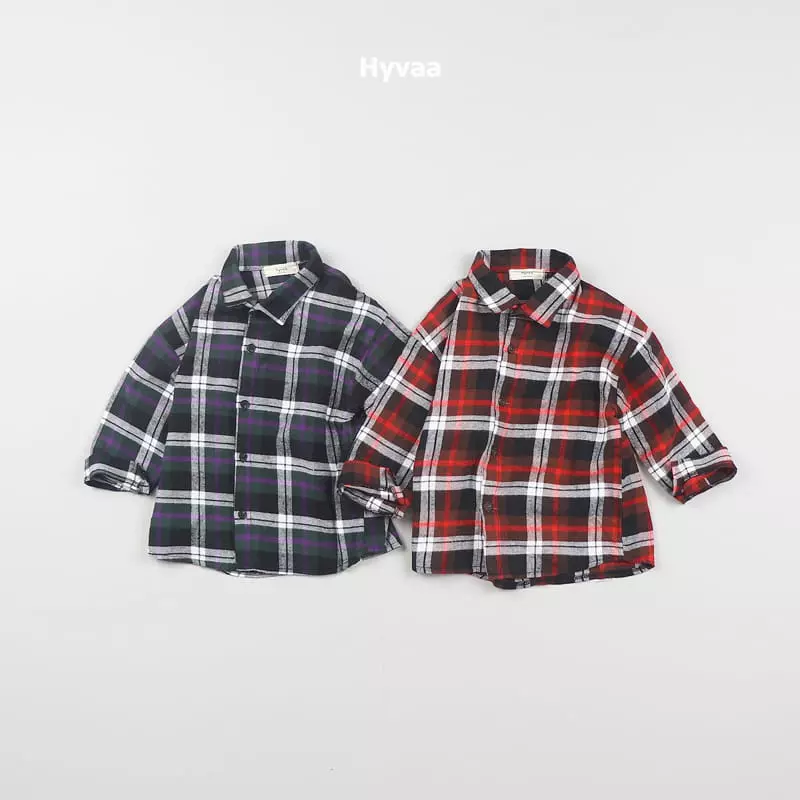 Hyvaa - Korean Children Fashion - #discoveringself - Ellcanto Check Shirt