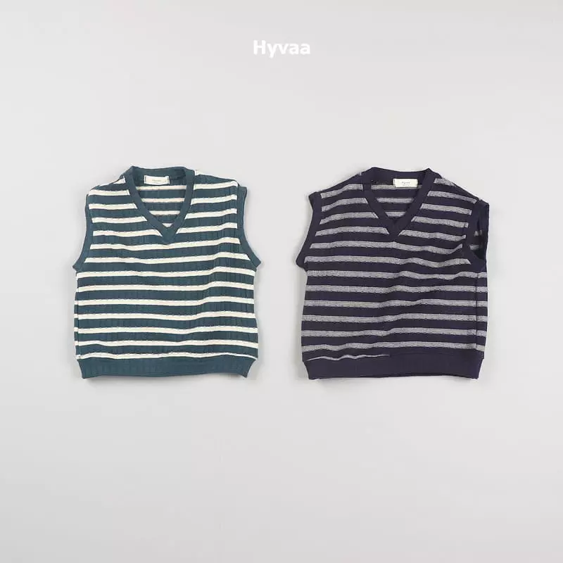 Hyvaa - Korean Children Fashion - #kidsstore - ST Knit Vest - 9