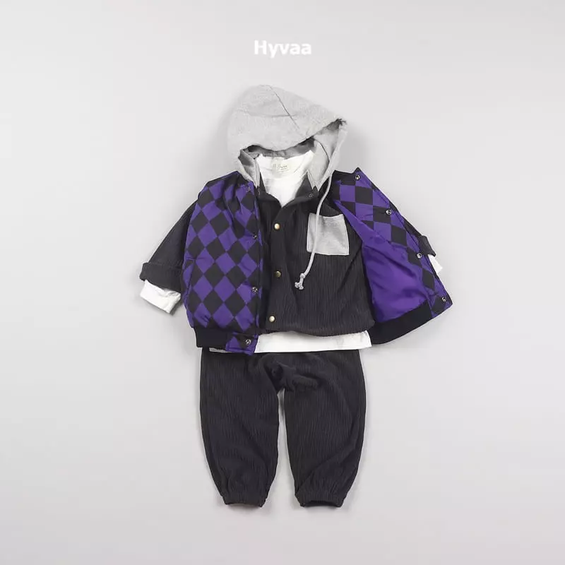 Hyvaa - Korean Children Fashion - #magicofchildhood - Argyle Padding Vest - 11