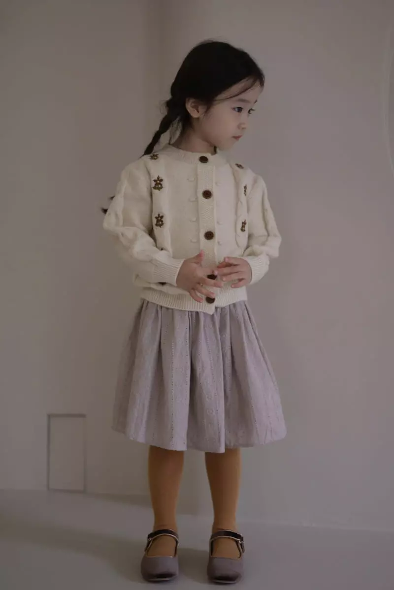 Isis - Korean Children Fashion - #magicofchildhood - Twist Flower Cardigan - 11